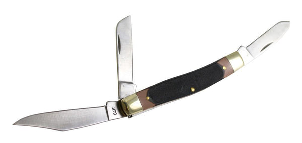 Old Timer Senior 3 Blade Folding Knife 3" Clip point, pen, sheep foot