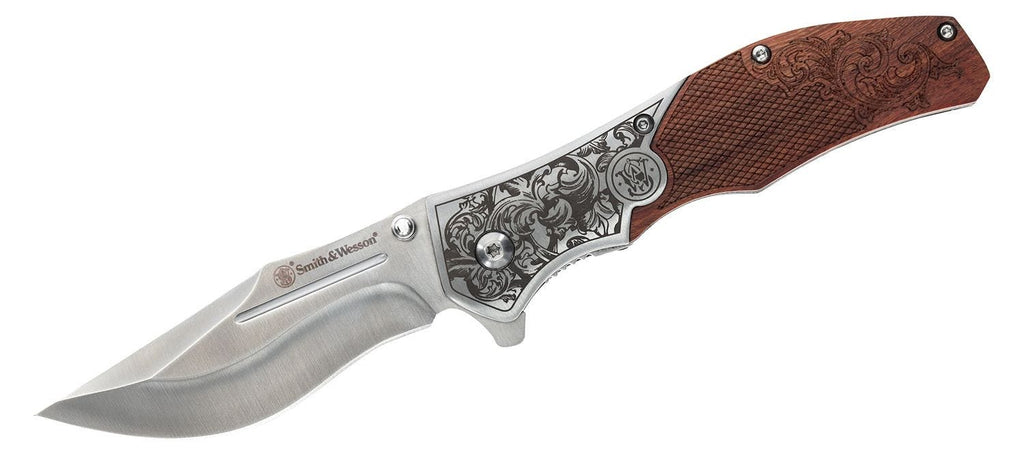 Smith & Wesson Unwavered Assisted Opening Folding Knife 3.25" Drop Point