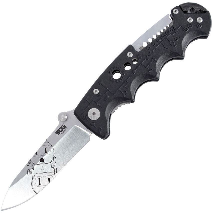 SOG Kilowatt Folding Knife 3.4" Drop Point