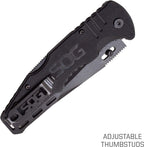 SOG Salute Folding Knife 3.63" Clip Point