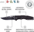 SOG Salute Folding Knife 3.63" Clip Point