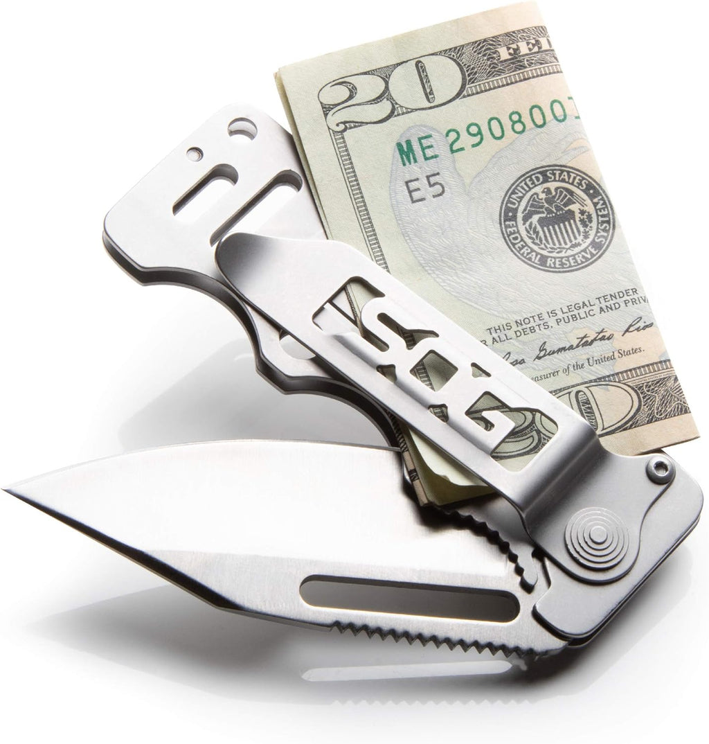 SOG Cash Card Clip Point Folding Pocket Knife 2.75 Inch Blade