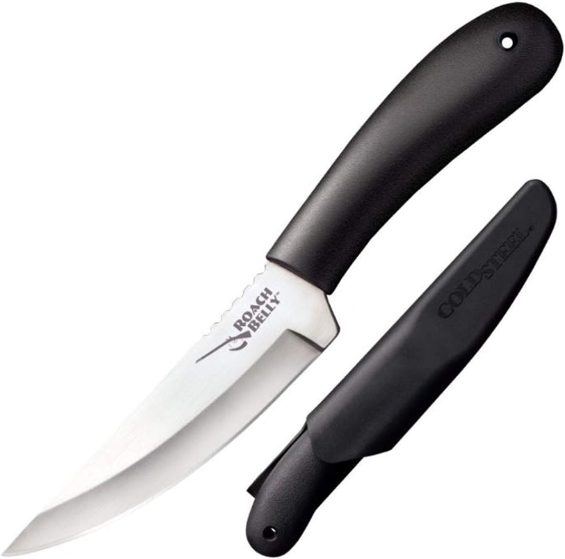 Cold Steel Roach Belly Fixed Blade Knife 4.1" Drop Point ‎Hollow Grind