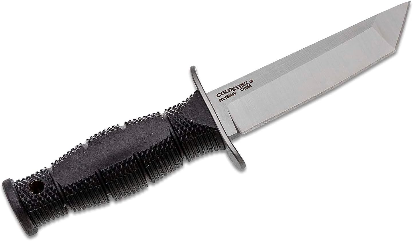 Cold Steel Mini Leatherneck Fixed Blade Knife 3.5" Tanto Point Plain Edge