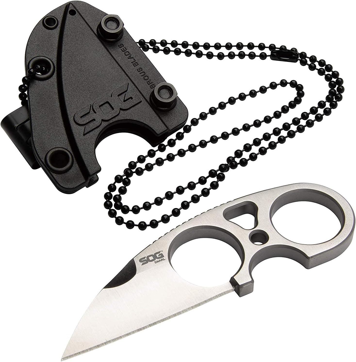 SOG Snarl Fixed Blade 2.3" Sheepsfoot Plain Edge