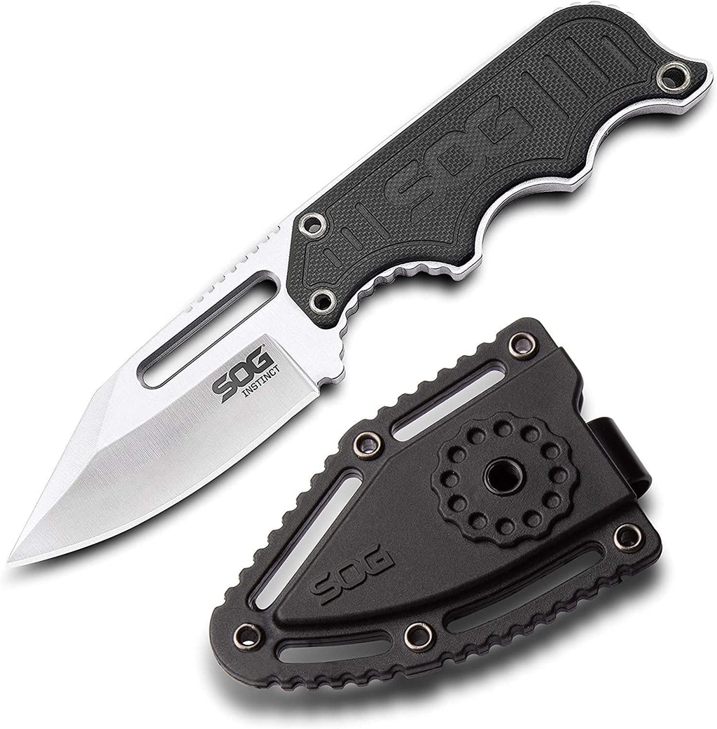 SOG Instinct Mini Fixed Blade 2.3" Clip Point Plain Edge