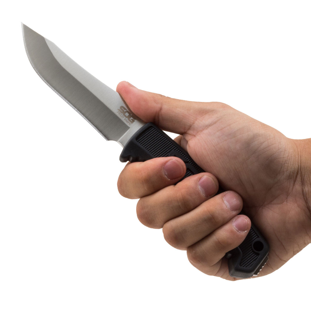 SOG Field Knife Fixed Blade 4" Clip Point Plain Edge