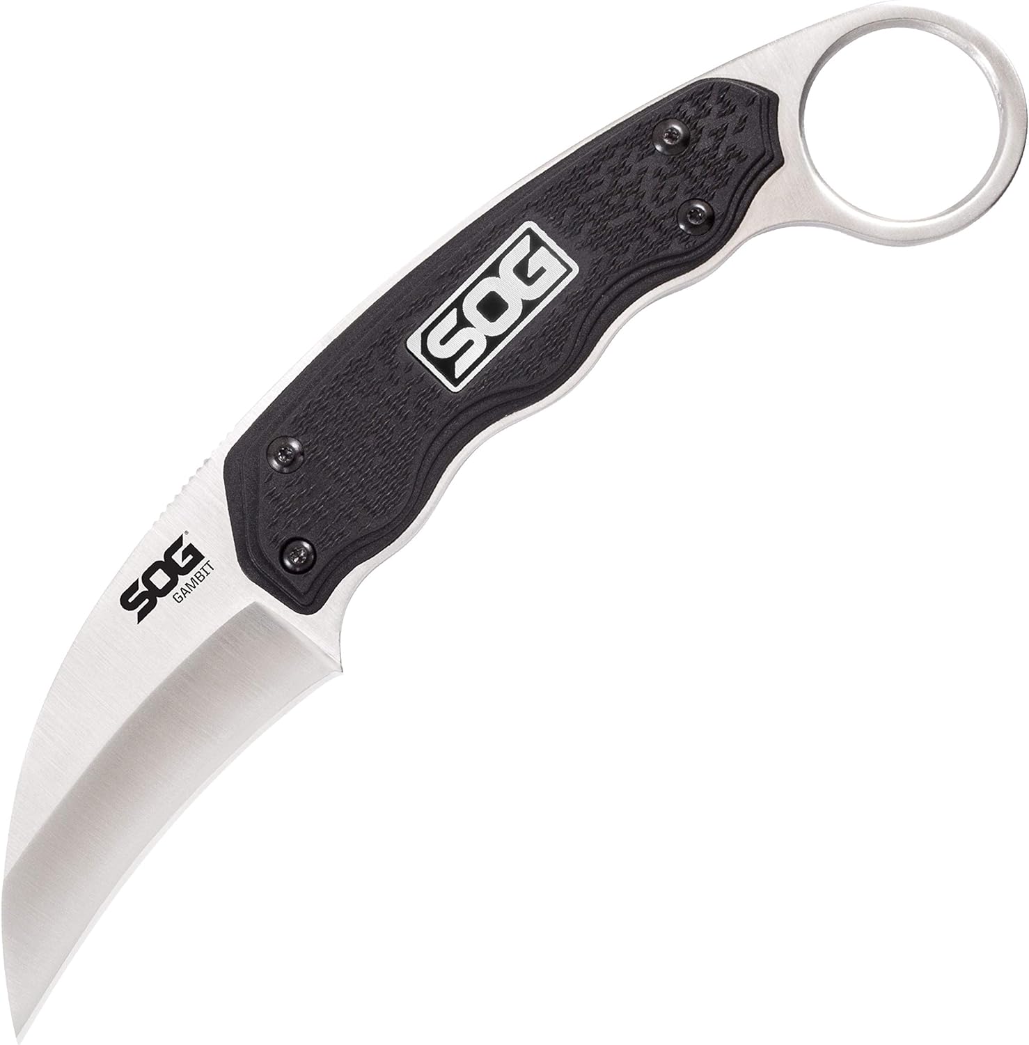 SOG Gambit Fixed Blade 2.58" Sheepsfoot Plain Edge