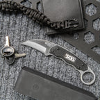 SOG Gambit Fixed Blade 2.58" Sheepsfoot Plain Edge