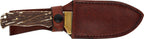 Uncle Henry Elk Hunter Fixed Blade Knife 4.3" Drop Point Plain Edge