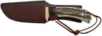 Uncle Henry Staglon Fixed Blade 4.25" Clip Point Plain Edge