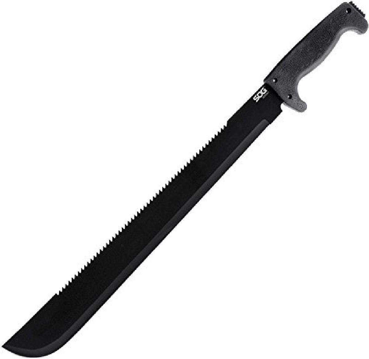 SOG SOGFari Machete 18" Drop Point Plain Edge with Serrated Spine