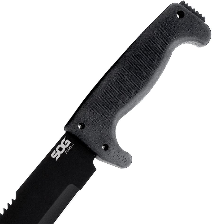 SOG SOGFari Machete 18" Drop Point Plain Edge with Serrated Spine