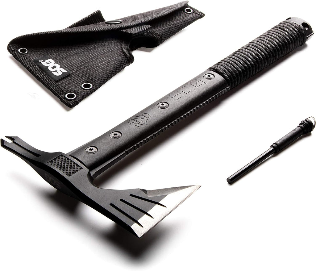 SOG SurvivalHawk Tomahawk 2CR Steel Blade Nylon Handle Black