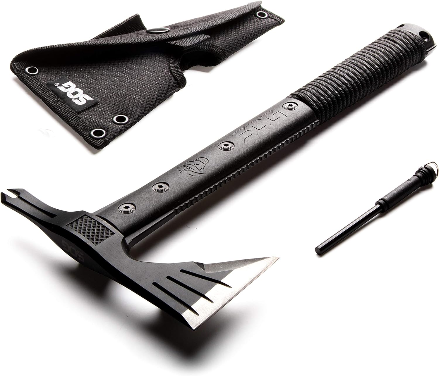SOG SurvivalHawk Tomahawk 2CR Steel Blade Nylon Handle Black