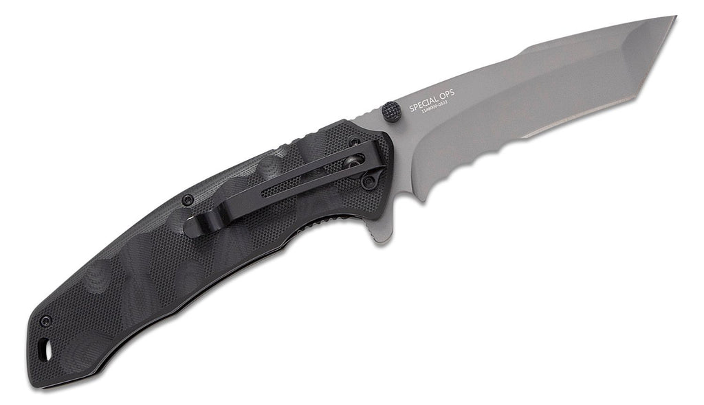 Smith & Wesson M&P Special Ops Assisted Opening Folding Knife 4" Combo Tanto Point