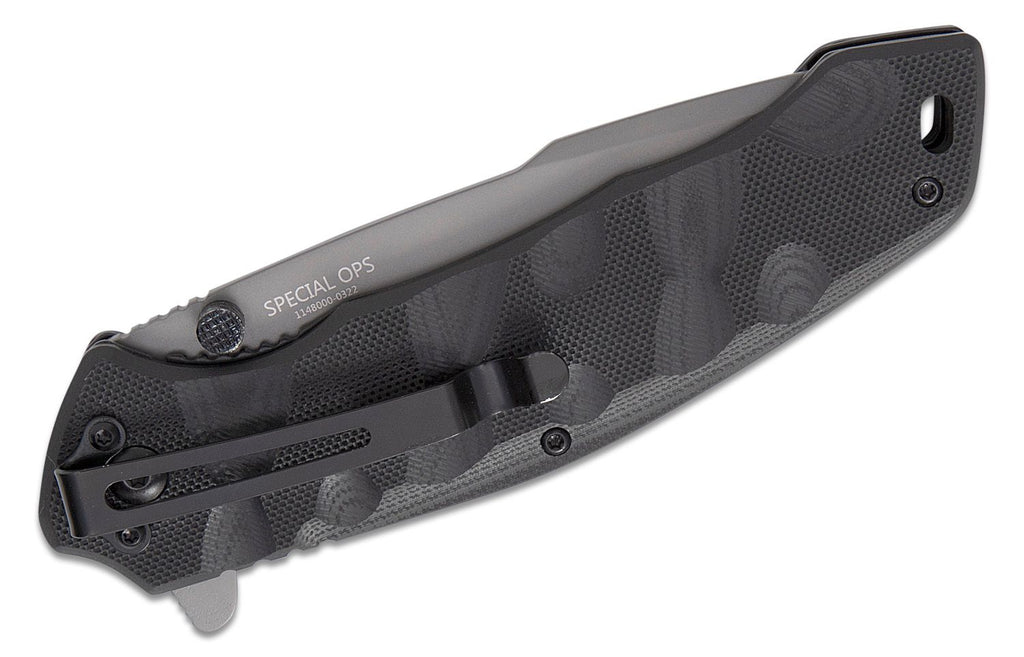 Smith & Wesson M&P Special Ops Assisted Opening Folding Knife 4" Combo Tanto Point