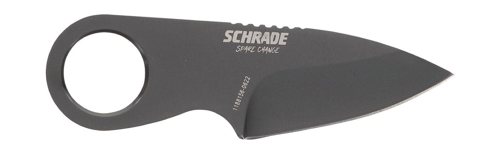 Schrade Spare Change Fixed Blade 1.75" Drop Point Plain Edge