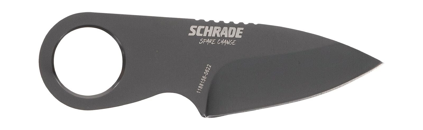 Schrade Spare Change Fixed Blade 1.75" Drop Point Plain Edge