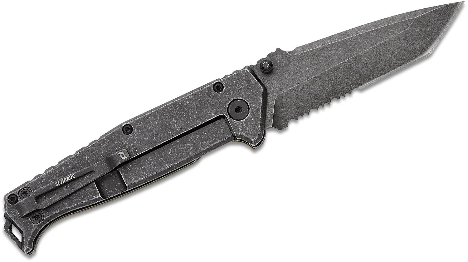 Schrade Melee Assisted Opening Folding Knife 3.5" Tanto Point