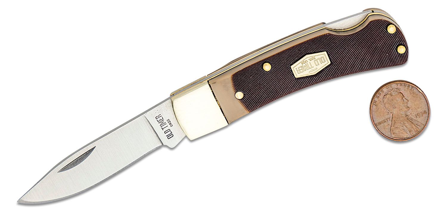 Old Timer Bearhead Folding Knife 2.4" Clip Point