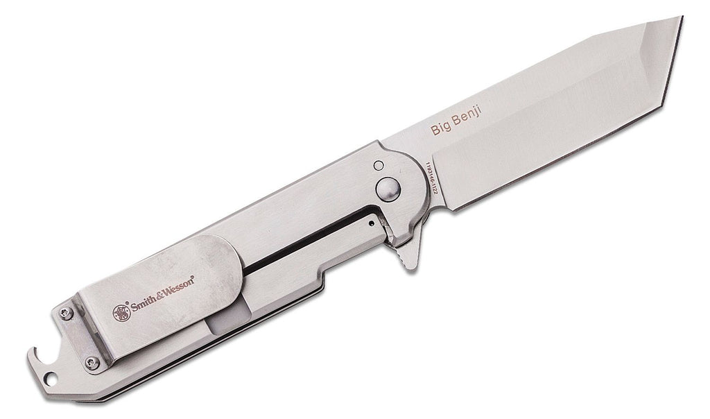 Smith & Wesson Big Benji Folding Knife 3.5" Tanto Point