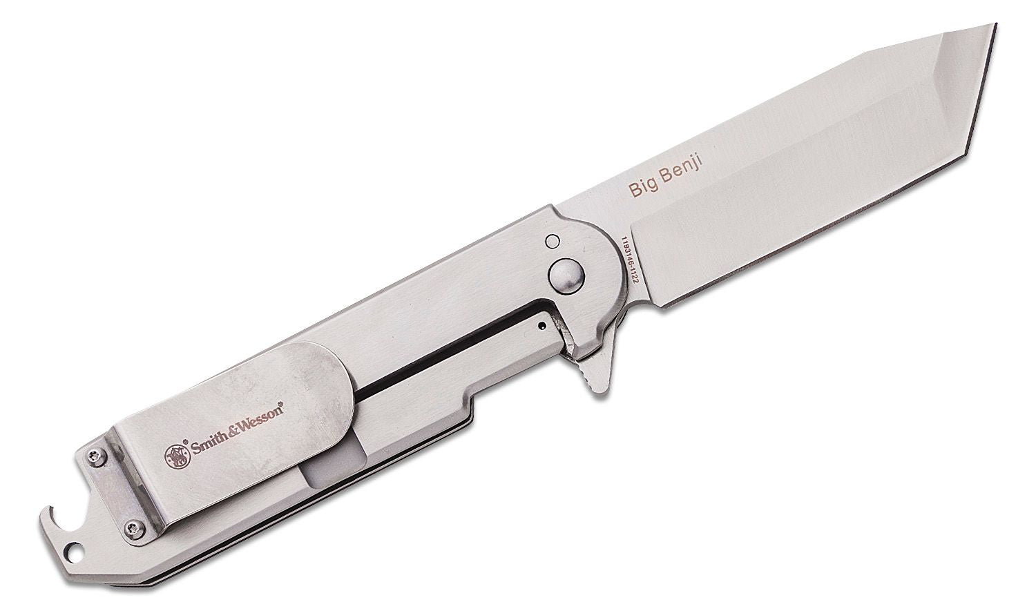 Smith & Wesson Big Benji Folding Knife 3.5" Tanto Point