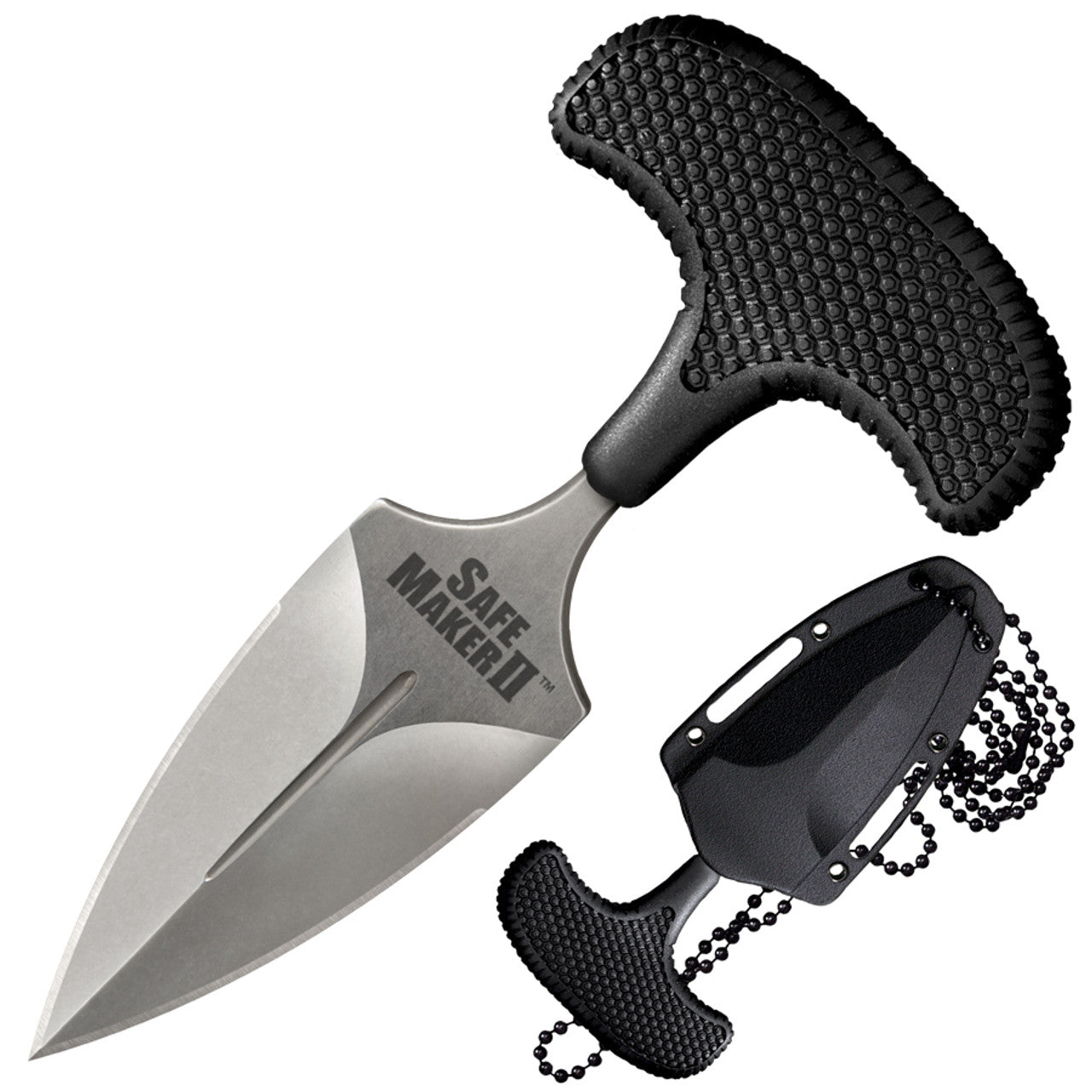 Cold Steel Safe Maker II Push Dagger 3.25" Spear Point Plain Edge