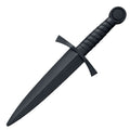 Cold Steel Medieval Dagger Fixed Blade Training Knife 10" Spear Point Santoprene Black
