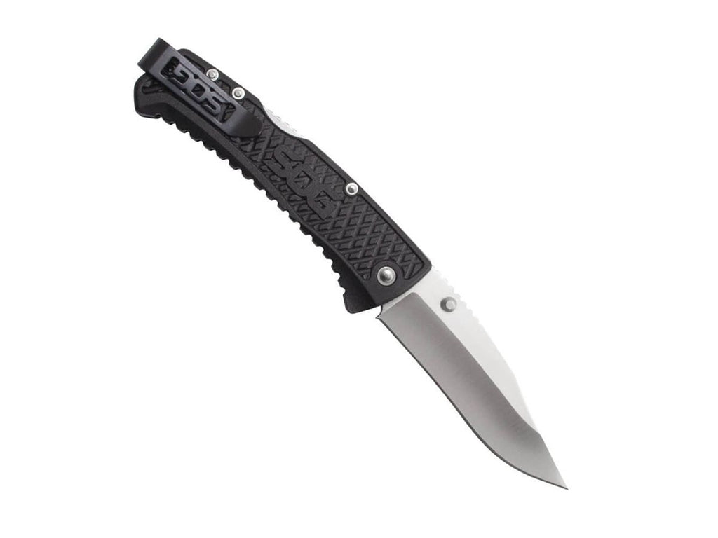SOG Traction Folding Knife 3.5" Clip Point