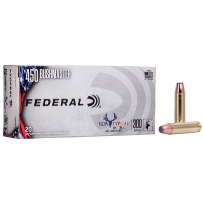 Federal Ammunition 450 Bushmaster 300 Grain Jacketed Soft Point 20 Count