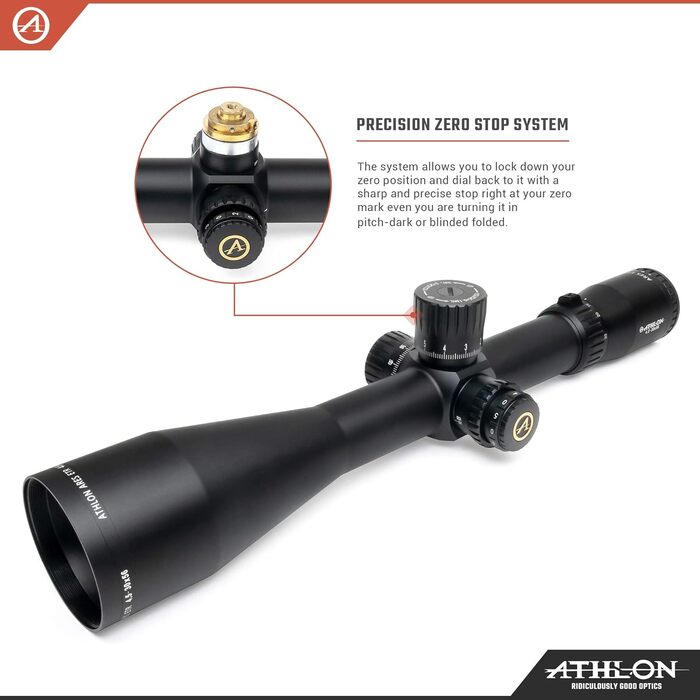 Athlon Optics Ares ETR Rifle Scope First Focal Plane 4.5-30x56mm Illuminated APRS1 MIL Reticle Black