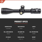 Athlon Optics Argos BTR Gen 2 Rifle Scope First Focal Plane 6-24x50mm Illuminated APLR2 MOA Reticle Black