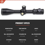 Athlon Optics Argos BTR Gen 2 Rifle Scope First Focal Plane 6-24x50mm Illuminated APLR2 MIL Reticle Black