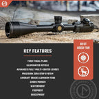 Athlon Optics Argos BTR Gen 2 Rifle Scope First Focal Plane 8-34x56mm Illuminated APLR2 MOA Reticle Black