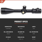 Athlon Optics Argos BTR Gen 2 Rifle Scope First Focal Plane 8-34x56mm Illuminated APMR MIL Reticle Black