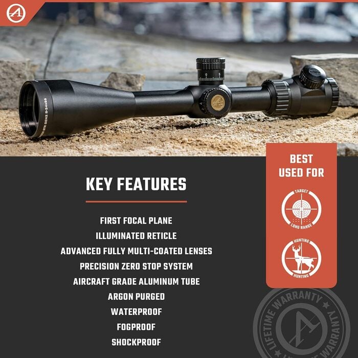 Athlon Optics Argos BTR Gen 2 Rifle Scope First Focal Plane 8-34x56mm Illuminated APMR MIL Reticle Black