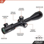 Athlon Optics Argos BTR Gen 2 Rifle Scope First Focal Plane 8-34x56mm Illuminated APMR MIL Reticle Black