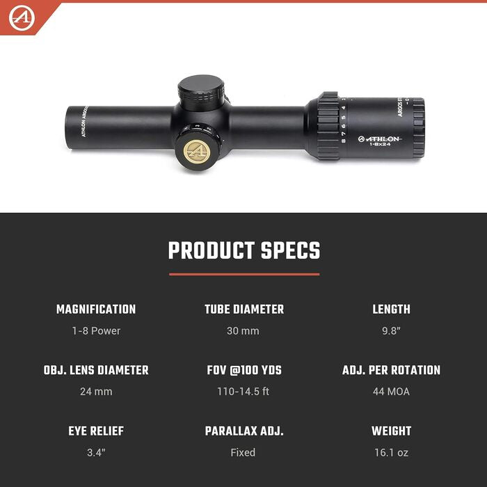 Athlon Optics Argos BTR Gen 2 Rifle Scope 10-40x56mm Illuminated ATSR5 BDC Reticle Black