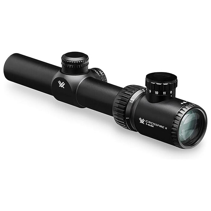 Vortex Optics Crossfire II Rifle Scope 1-4x24mm Illuminated V-Brite Reticle Black