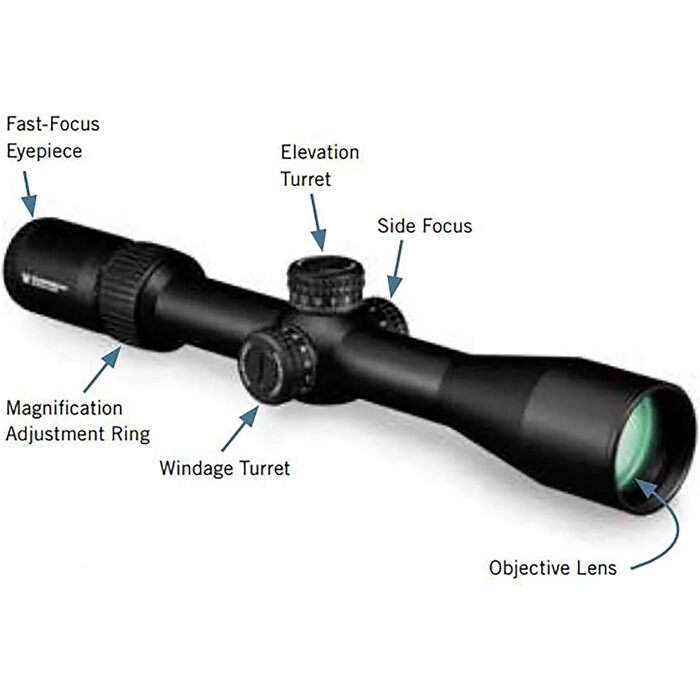 Vortex Optics Diamondback Tactical Rifle Scope 6x50mm MRAD Reticle Black