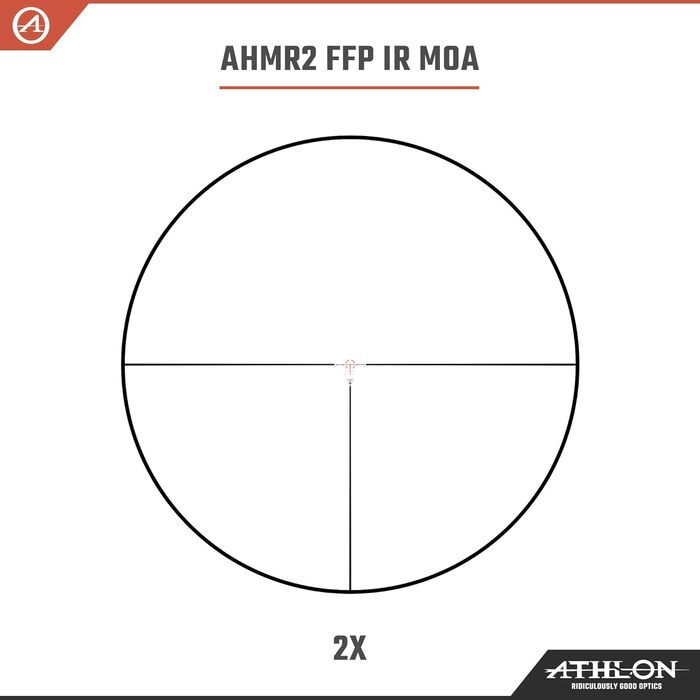 Athlon Optics Helos BTR Gen 2 Rifle Scope First Focal Plane 2-12x42mm Illuminated AHMR2 MOA Reticle Black