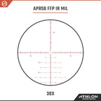 Athlon Optics Midas HMR Rifle Scope First Focal Plane 2.5-15x50mm Illuminated BDC 600A Reticle Black