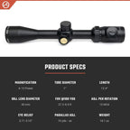 Athlon Optics Neos Rifle Scope 4-12x40mm Illuminated BDC 500 Reticle Black