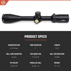 Athlon Optics Neos Rifle Scope 6-18x44mm Centre X Reticle Black
