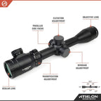 Athlon Optics Talos Rifle Scope 4-16x40mm Illuminated BDC 600 Reticle Black