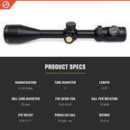 Athlon Optics Talos Rifle Scope 6-24x50mm Illuminated BDC 600 Reticle Black