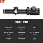 Athlon Optics Talos Gen 2 Rifle Scope 1-4x24mm Illuminated AHSR14 Reticle Black