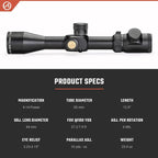 Athlon Optics Talos Gen 2 Rifle Scope First Focal Plane 4-14x44mm Illuminated APLR2 Reticle Black