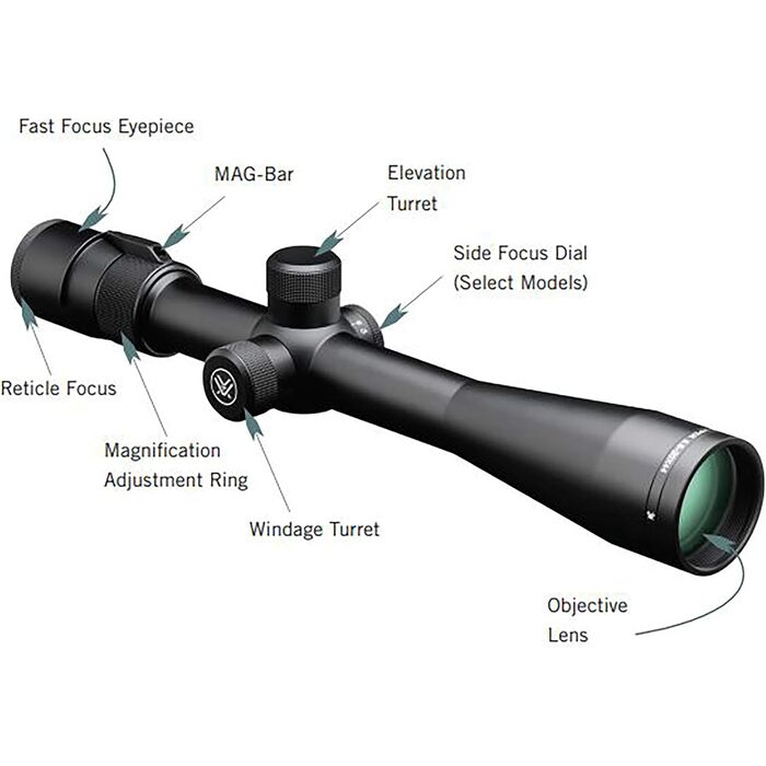 Vortex Optics Viper Rifle Scope 6.5-20x50mm Mil-Dot Reticle Black